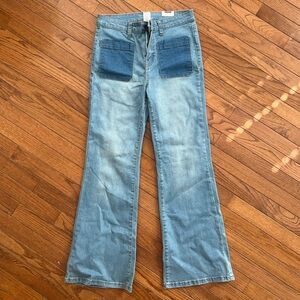 Flare jeans, high rise